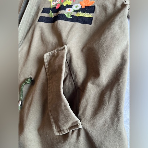 OFF-WHITE Virgil Abloh Diagonal Rose Stripes M65 Saharian Utility Jacket Size M - Picture 8 of 16